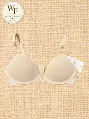 Cherries Nude Seamless Lightly Padded Bra Size M NWT AA-C Cup Fit